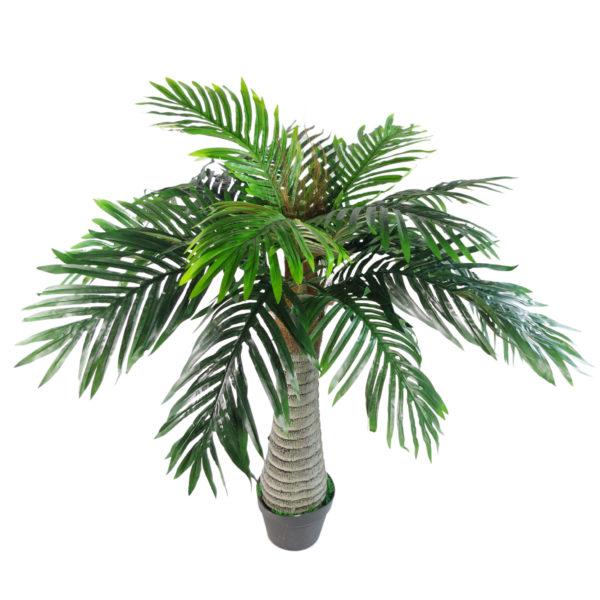 Artificial Princess Palm Tree - 100cm White Trunk - Leaf Artificial Plants