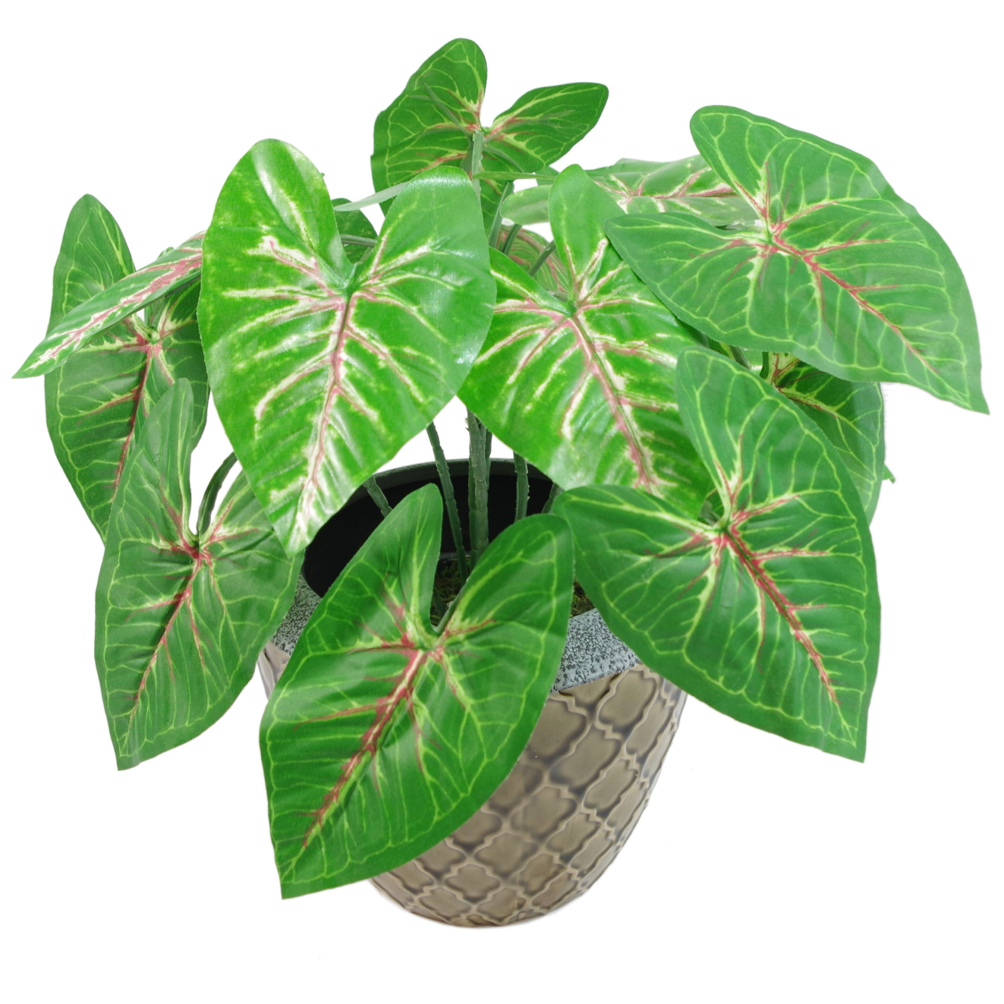 45cm Artificial Taro Plant 45cm Red Taro Leaf Artificial Plants & Trees