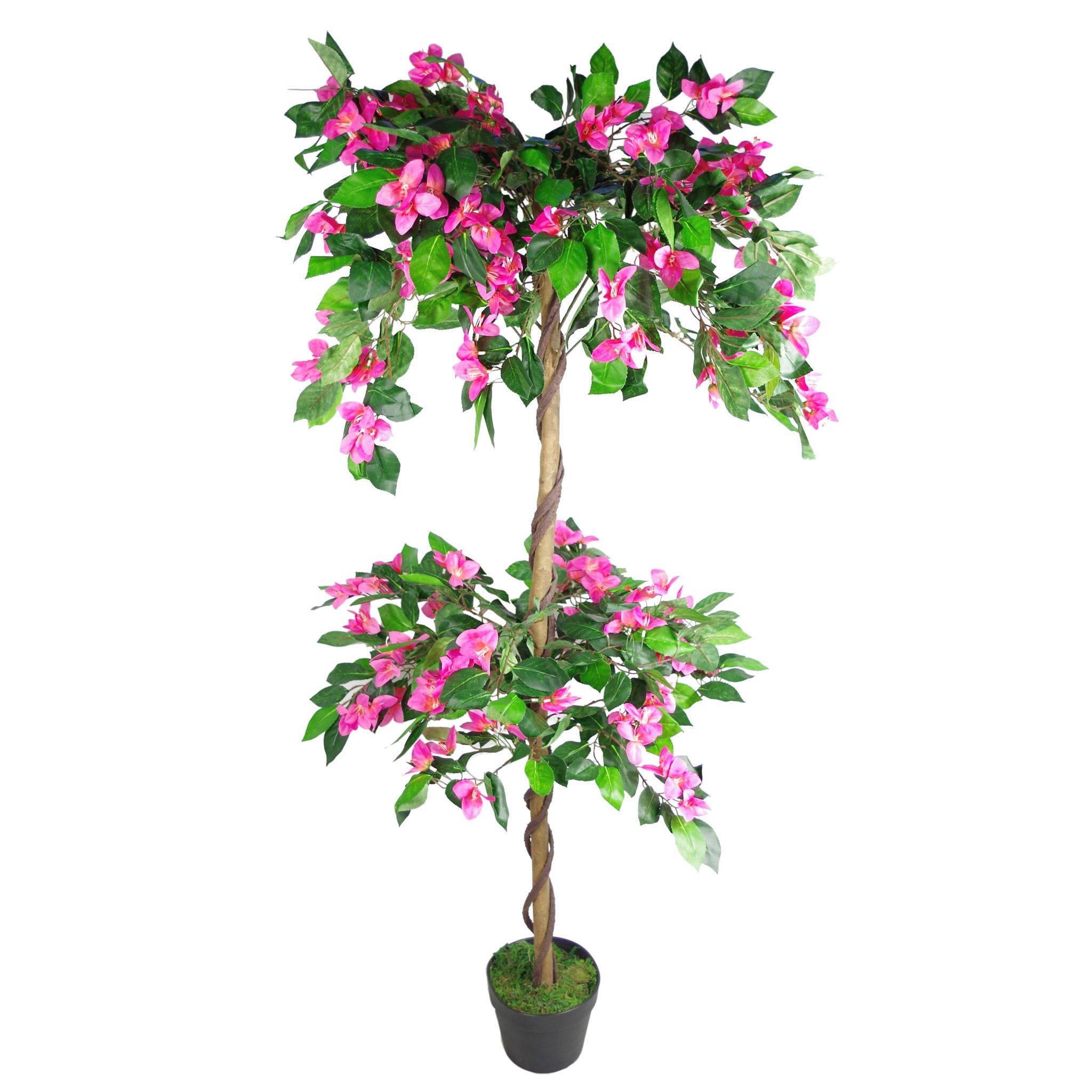 140cm EXTRA LARGE Artificial Flowering Rhododendron Bush Tree Leaf