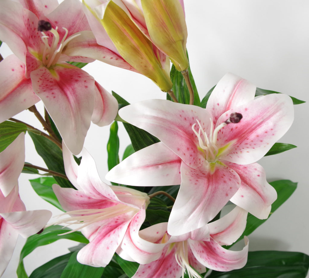 90cm (3ft) Artificial Lilies Stargazer Style Lily Plant