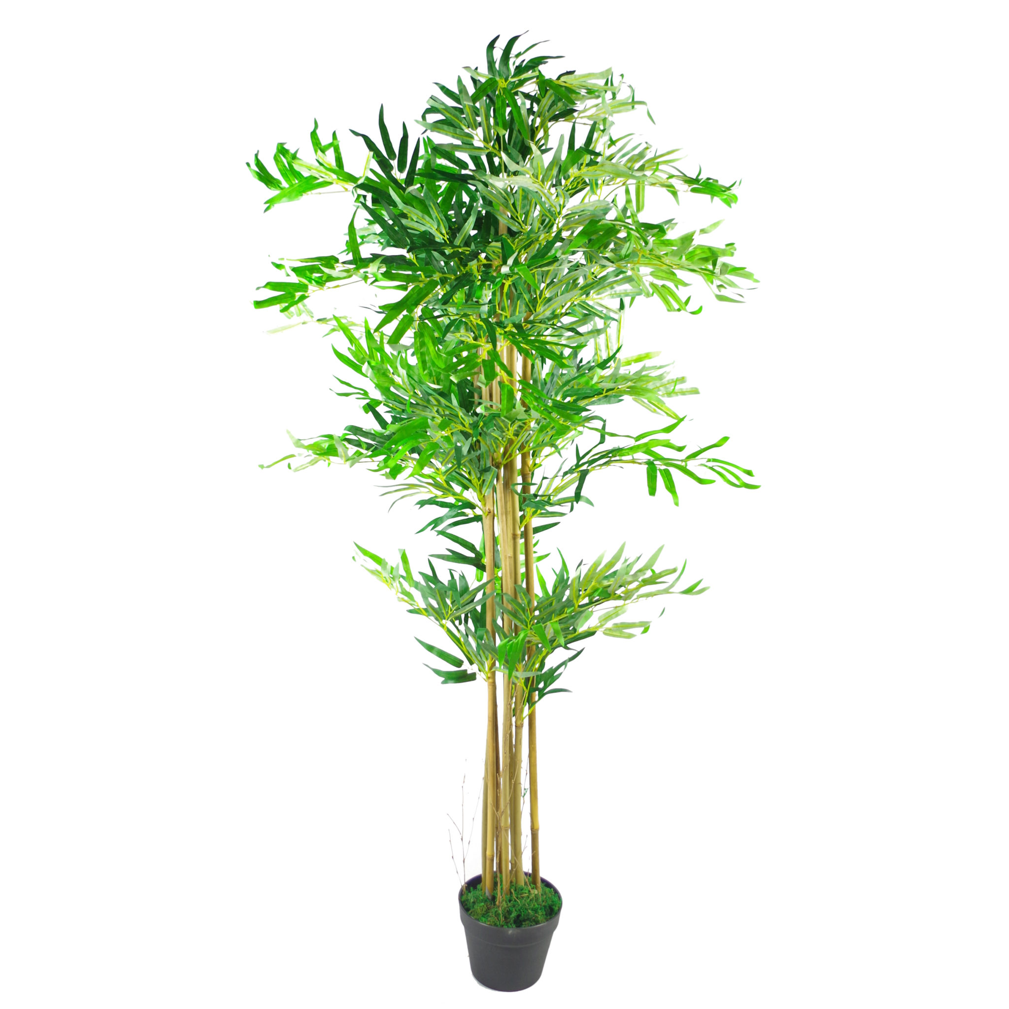 150cm (5ft) Natural Look Artificial Bamboo Plants Trees - XL - Leaf