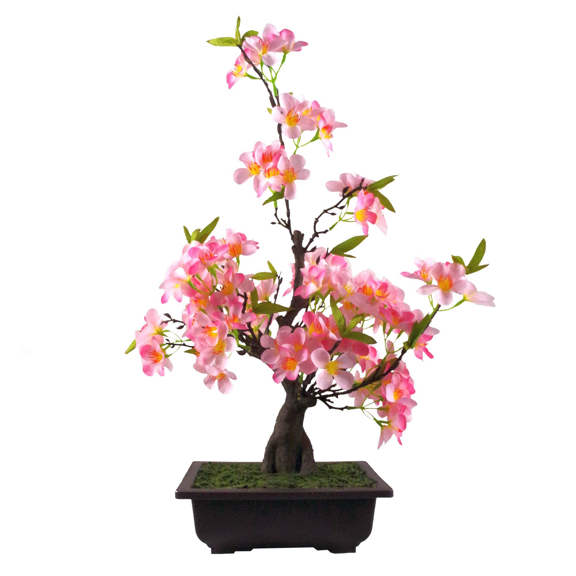60cm Artificial Pink Blossom Bonsai Tree Leaf Artificial Plants & Trees