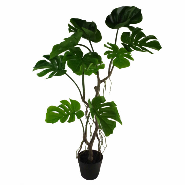 90cm Artificial Twisted Stem Monstera Plant Leaf Artificial Plants & Trees