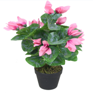 38cm Artificial Cylamen Plant Pink